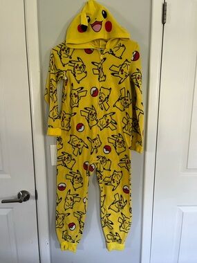 Pokemon Pikachu onesie pajamas